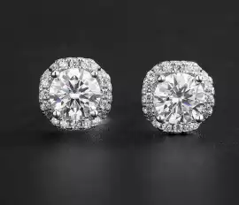 925 Sterling Mossanite Studs 1.0 Carat, Los Angeles