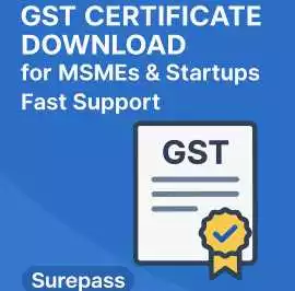  Surepass Offers Instant GST Certificate Download, New Delhi