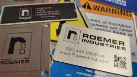 Engraved and Customized labels, Calgary