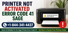 Resolve Sage 50 Printer Error Code 41 Quickly, Jersey City