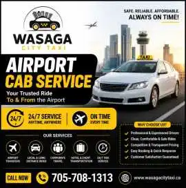 Book Affordable Airport Cab Service Near You Today, Wasaga Beach