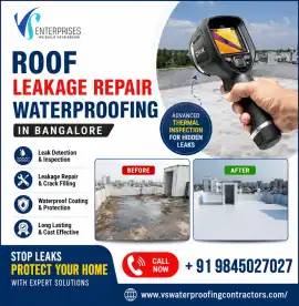 Roof Leakage Repair Waterproofing in Bangalore, Bengaluru