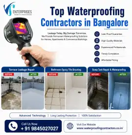 Top Waterproofing Contractors in Bangalore, Bengaluru