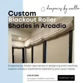 Custom Blackout Roller Shades in Arcadia | Draperi, $ 40