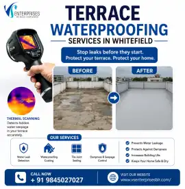 Terrace Waterproofing Services in Whitefield, Bengaluru