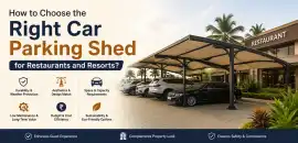 Premium Car Parking Shed Designs by Nath Trading, New Delhi