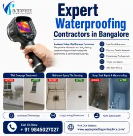 Expert Waterproofing Contractors in Bangalore, Bengaluru