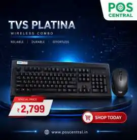 TVS Platina Wireless Combo Keyboard and Mouse Set, ₹ 2,799