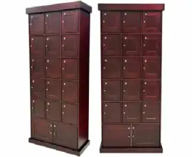 Premium Cherry Cigar Locker Cabinet for Collectors, Deerfield Beach