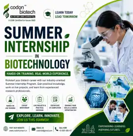 Summer Internship in Biotechnology , Noida