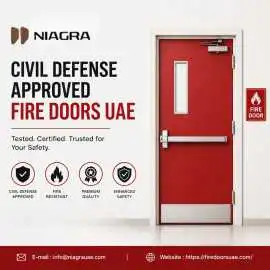 Civil Defense Approved Fire Doors UAE , Dubai