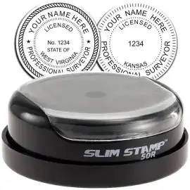 LAND SURVEYOR SLIM PRE-INKED STAMP, ps 47
