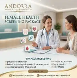 Health Screening Package for Female, Kuala Selangor