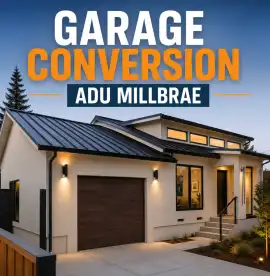 Exterior Elevation Makeover Burlingame & Garage Co, Redwood City