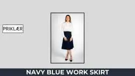 Navy Blue Work Skirt for a Smart Office Look, Cranbourne