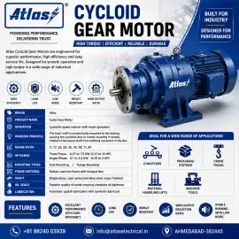 Energy Efficient Cycloid Gear Motor Manufacturer , Ahmedabad
