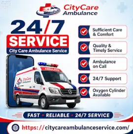 24/7 Advanced ICU ambulance service in Lucknow, Lucknow