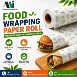 Food Wrapping Paper Roll for Restaurants, Cafes, $ 1,000