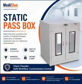 Pharmaceutical Static Pass Box Supplier – Mediclue, Ahmedabad