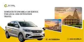 What Is the Fare of Somnath to Dwarka Cab Service?, Somnath