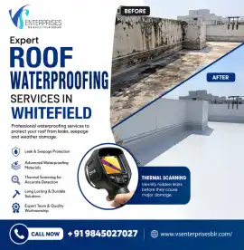 Expert Roof waterproofing services in Whitefield , Bengaluru