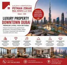 Luxury Property Downtown Dubai | PZ Real Estate, Dubai