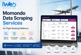 Momondo Data Scraping Services for Flight Booking, Ahmedabad
