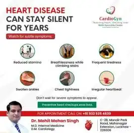 Heart disease doesn''t always announce itself with, Lucknow