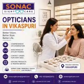 Opticians in Vikaspuri - Sonac Sight Care, New Delhi