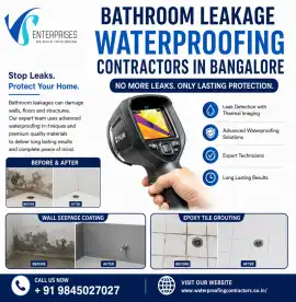 Bathroom leakage waterproofing contractors in Bang, Bengaluru