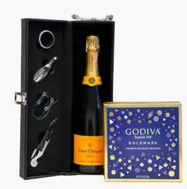 Veuve Clicquot Gift Set with Chocolates – Elegant , Los Altos Hills