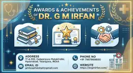 Awards & Achievements of Dr. G M Irfan, Hyderabad