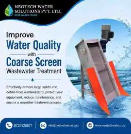 Improve Water Quality with Coarse Screen Wastewate, Vapi