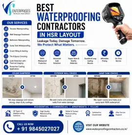 Best Waterproofing Contractors in HSR layout, Bengaluru