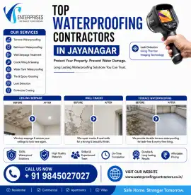 Top Waterproofing Contractors in Jayanagar, Bengaluru