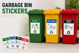 Garbage Bin Stickers for Clear Bin Identification, Girraween