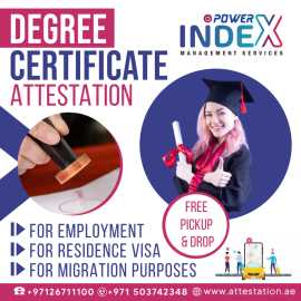 Degree certificate attestation in Abu Dhabi, Abu Dhabi