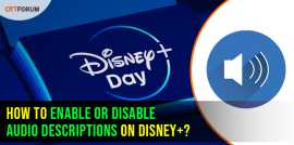 Enable or Disable Audio Descriptions on Disney+, New York