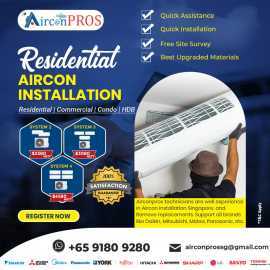 Best Residential Aircon installation in Singapore, $ 2,000