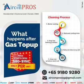 Best Aircon gas top-up company in Singapore, ps 100