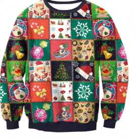 Festive Fusion: Unisex Christmas Ugly Sweater , Abbotsbury