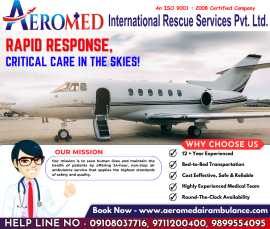 Aeromed Air Ambulance Service in Delhi - Low Cost, Delhi