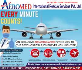 Aeromed Air Ambulance in Guwahati Call Now, Guwahati