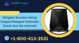 Netgear Extender Green but No Internet : call +1-8, Mississauga
