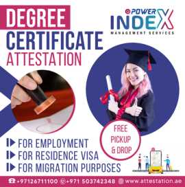 Degree certificate attestation in Abu Dhabi, Dubai