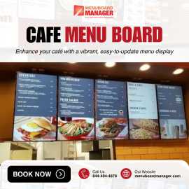 Cafe Menu Board, Austin