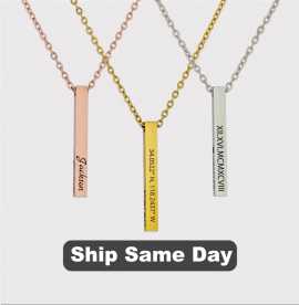 Coordinate Vertical Bar Necklace, $ 13