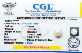 South Sea Pearl Gemstone Rounded Cut, Los Angeles