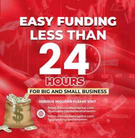 Easy Business Funding Less Than 24 Hours, Addy