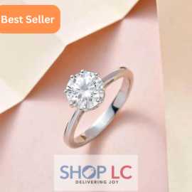 Shop Affordable Women's Moissanite Engagement Ring, $ 0